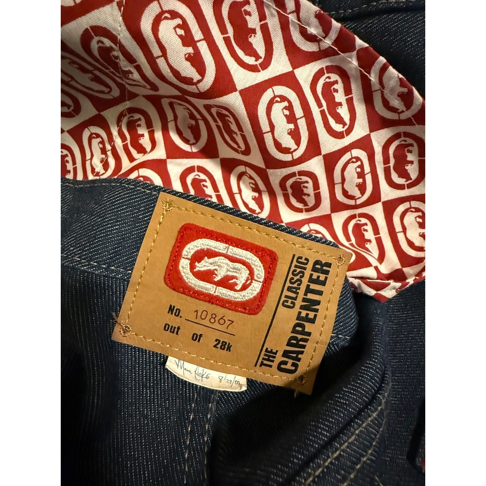 VINTAGE Ecko Unltd Jeans Men 42 Blue  Baggy Wide Leg Carpenter Jeans Y2K 90's